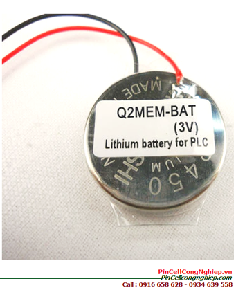 Mitsubishi Q2MEM-BAT; Pin nuôi nguồn Mitsubishi Q2MEM-BAT lithium 3v _Made in Indonesia